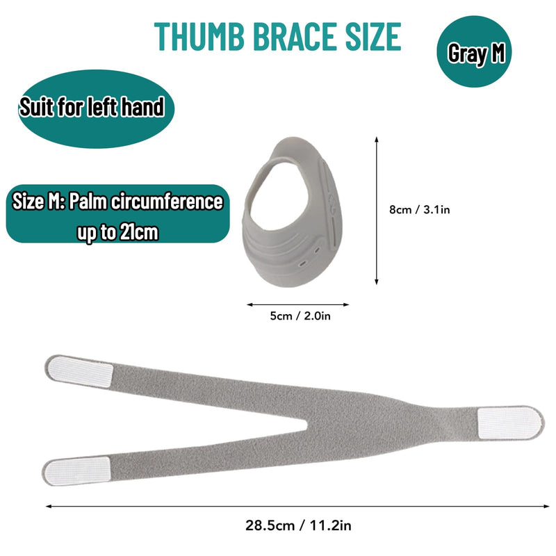 CMC Thumb Brace for Osteoarthritis CMC Joint Pain Stabilizes Thumb CMC Joint Without Limiting Hand Function Left Hand (M)