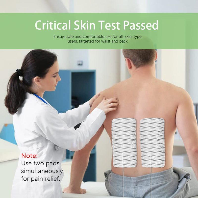 [Australia] - TENS Unit Replacement Pads for Waist and Lower Back Pain Relief 4X8" Large TENS Unit Pads Self-Adhesive Electrode Pads Compatible with TENS 7000, AUVON TENS- 4 Pcs 4x8",4Pcs 
