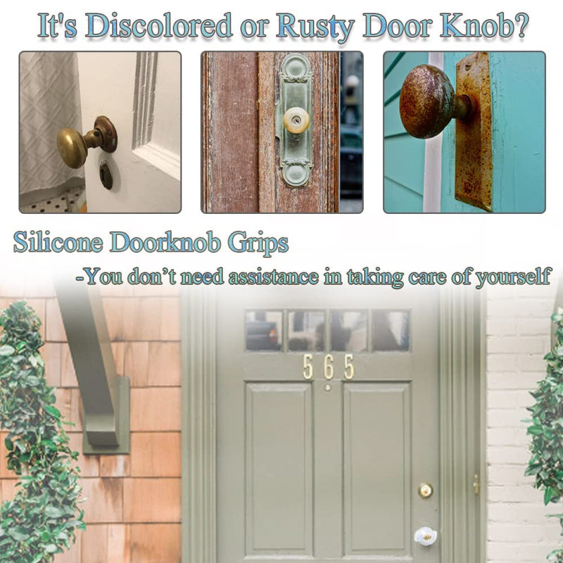 [Australia] - Silicone Doorknob Grips for Arthritis Elderly Disabled - Easy Open Door Living Aid, Fluorescent, 4PCS 