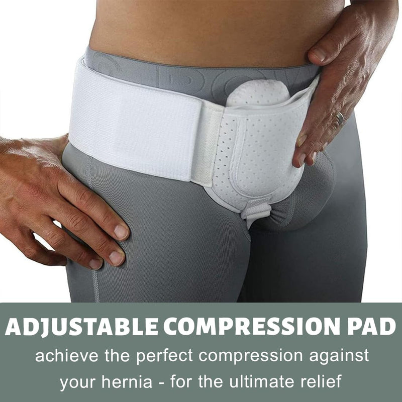 [Australia] - OPVYAEU Inguinal Hernia Belt for Men and Women - Hernia Band Inguinal Hernia Bandage Can Be Wearable Left and Right - Flexible Adjustable Inguinal Hernia Belt - M (86-112 cm Hip Circumference) 