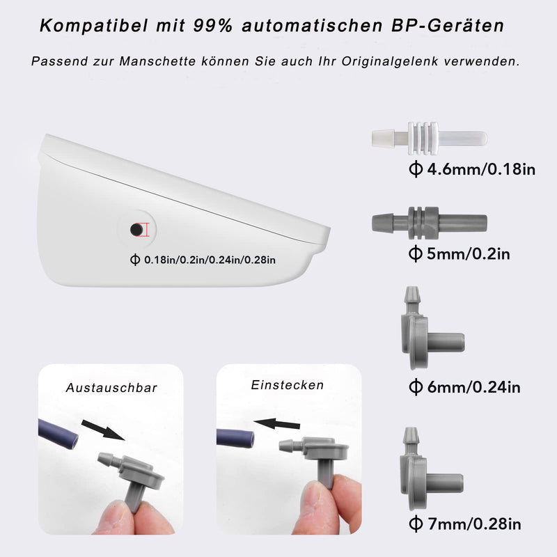 [Australia] - Extra Large Blood Pressure Cuff Arm for Omron, Feifuns 8.6''-20.5'' XL Large Arm Replacement Cuff, Blood Pressure Cuff for Large Arm (BP Device Not Included) Xl-blue 