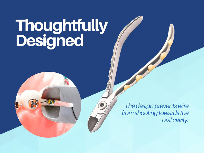 [Australia] - ARTMAN INSTRUMENTS Braces Wire Cutter ‚Äì Orthodontic Dental Tool Pliers with Tungsten Carbide Inserts, Gold-Plated Handle, Autoclavable, Durable Cutting Edge 