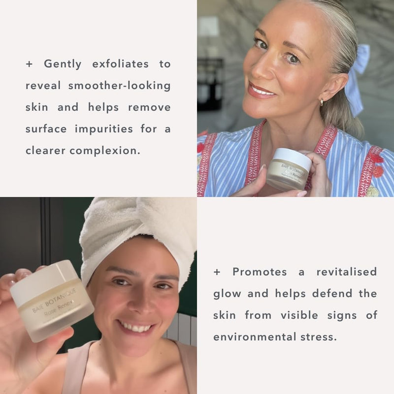 Baie Botanique Organic Face Cream & Natural Face Moisturiser – Anti-Ageing Cream for Women & Men with Rose Water, Rosehip, Vitamin C, E, Hyaluronic Acid & Botanical Collagen – Facial Moisturiser 50ml