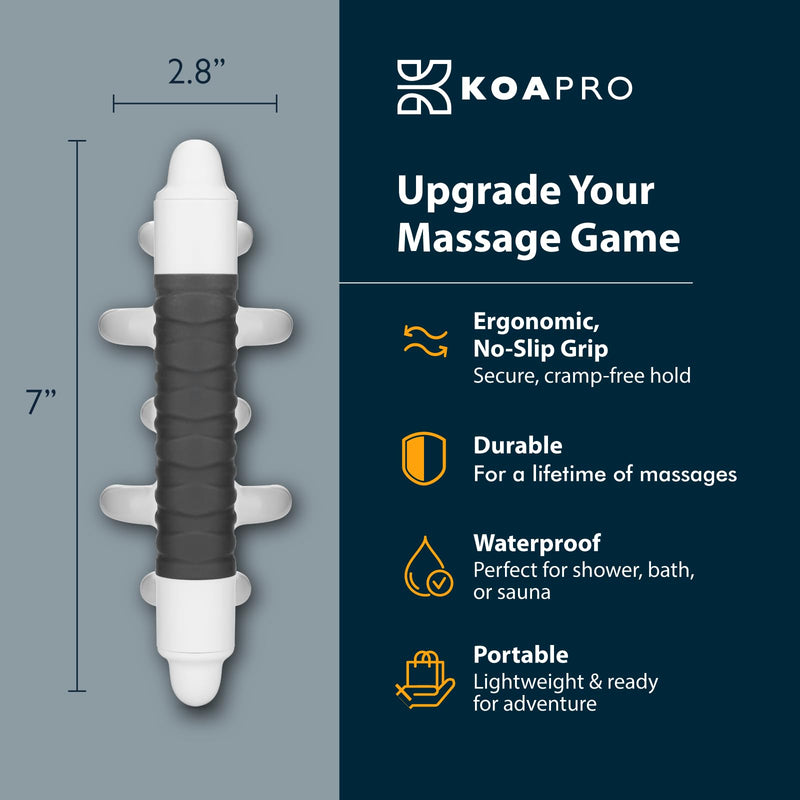 [Australia] - KOAPRO Facia Blaster Fascia Massage Tool for Myofascial Release - Manual Trigger Point and Deep Tissue Sore Muscle Relief, Holistic Fascia Health, Cellulite Massager Tool for Legs, Neck, Back and more Original Gray 