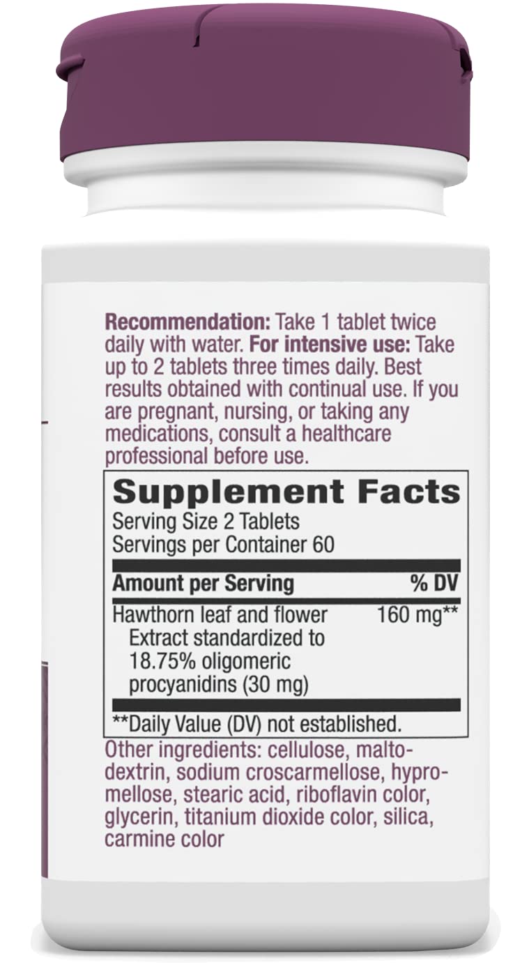 [Australia] - Nature's Way Heart Care Hawthorn Extract, Supports Healthy Heart Function*, 120 Tablets 