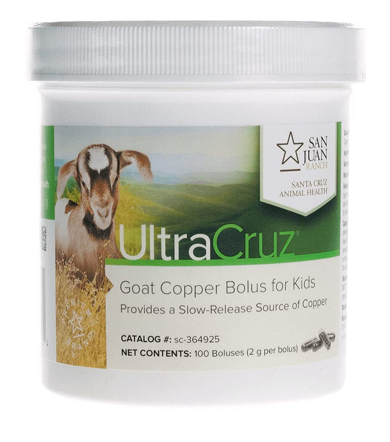 [Australia] - UltraCruz - sc-364925 Goat Copper Bolus Supplement for Kid Goats, 100 Count x 2 Grams 