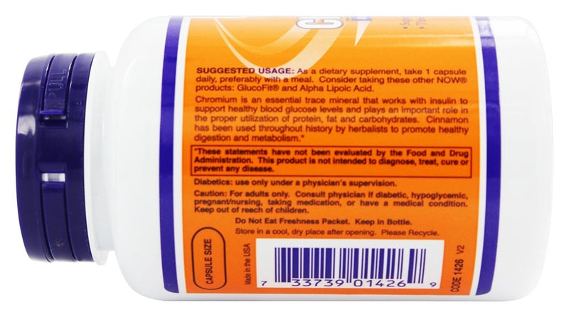 NOW Foods - Tri-Chromium 500 mcg. - 180 Vegetarian Capsules