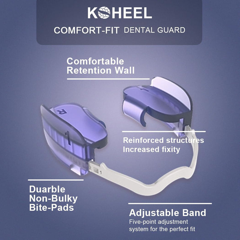 [Australia] - KOHEEL BG Adjustable Mouth Guard, No Boiling Night Guard, Stop Bruxism Dental Guard, 2 Count (Thick) thick 