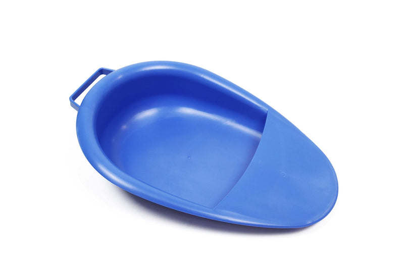 [Australia] - PEPE Mobility - Bed Pans for Elderly Females, Easy to Clean, Comfortable, with Handle, Portable, Blue 