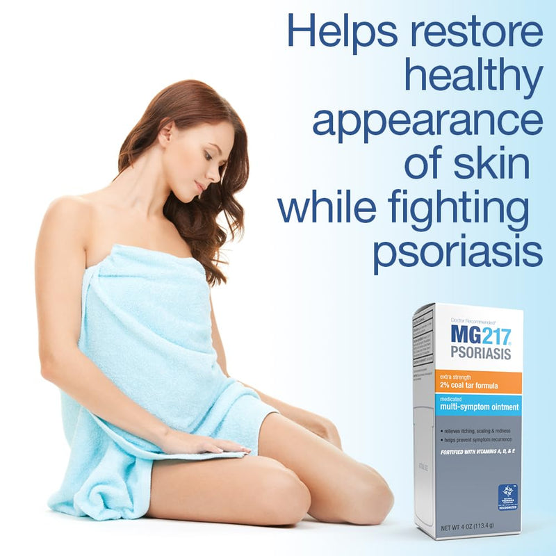 [Australia] - MG217 Multi Symptom Relief 2% Coal Tar Medicated Psoriasis Ointment oz Jar, 4 Oz 4 Ounce (Pack of 1) 