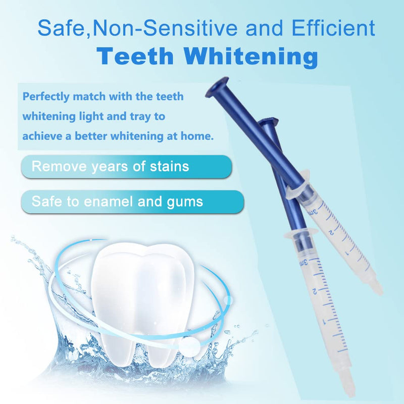 [Australia] - 10PCS 3ML Teeth Whitening Gel Syringes Refills 35% CP Bleaching Gel, Tooth Whitener Gel Kit 