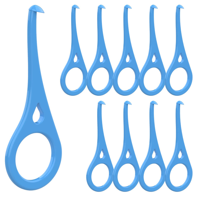 ARGOMAX - Aligner Removal Tool, 10 Invisible Braces Removal Tools, Retainer Remover Tool, Suitable for Removing Braces, Trays, Retainers, Dentures and Aligners(Blue). Regular size 10pcs Light blue