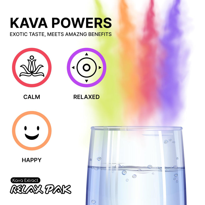 [Australia] - MITRA-9 Kava Powder RelaxPak - Variety Pack Kava Extract Powder Packets | Mood Enhancer | Plant Based | Promotes Natural Calm & Clarity | Easy Open Single-Serving Stick (5) 5 