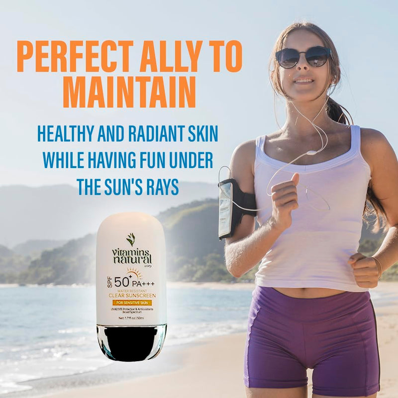 SPF 50 Face Sunscreen Cream 2-Pack 1.7 oz each | Broad-Spectrum UVA and UVB Protection; Lightweight, Non-Greasy, Oil Free, Fragrance Free and Water Resistant 1.7 Fl Oz (Pack of 2)