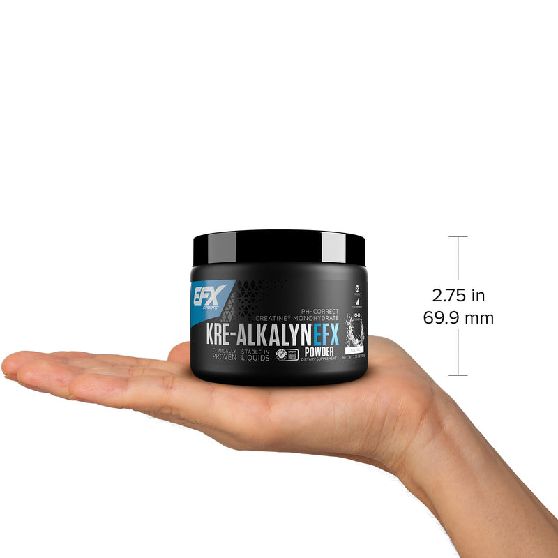 [Australia] - EFX Sports Kre-Alkalyn EFX Powder | pH Correct Creatine Monohydrate Powder Supplement | Strength, Muscle Growth & Performance | 66 Servings (Unflavored) Neutral 