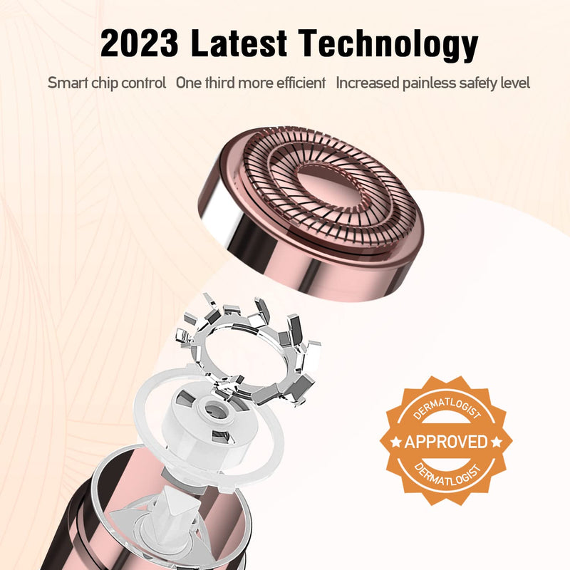 Facial Hair Removal for Women, Hair Removal Device, Rechargeable Hair Remover for Women, Facial Hair Remover for Face, Upper Lip, Chin, with a Branded Storage Bag Gold