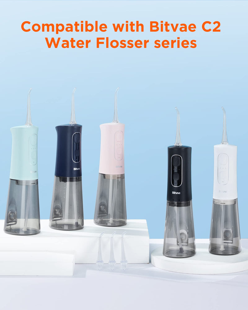 [Australia] - Replacement Nozzle Bitvae replacement cannula for oral irrigator model C2/C5/C6, standard replacement cannula, 4 pieces 