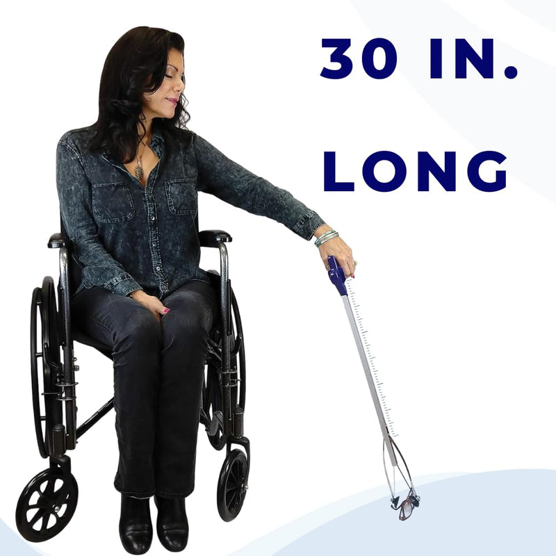 [Australia] - Blue Jay An Elite Healthcare Brand Nothing Beyond Your Reach Lightweight with Gripper RubberCups Reacher Stick for Daily Living Helping Hand | 30 inch 