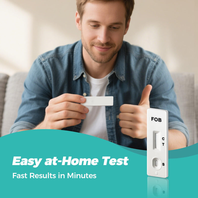 2-Pack Immunochemical Fecal Occult Blood iFOB Home Test Kit | Non-invasive stool sampling method with sanitary collection materials for routine wellness tracking