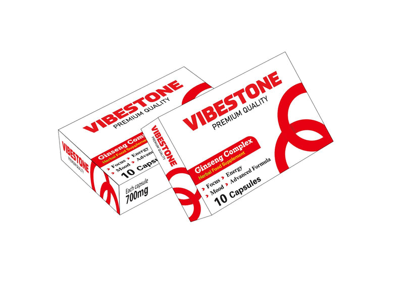Ultra Strong VIBESTONE RED™.10 x 700mg Pills - Herbal Supplement, Performance Enhancing Supplements for Energy, Stamina and Endurance.Stronger and Harder Performance Ginseng Capsules. 10 count (Pack of 1)