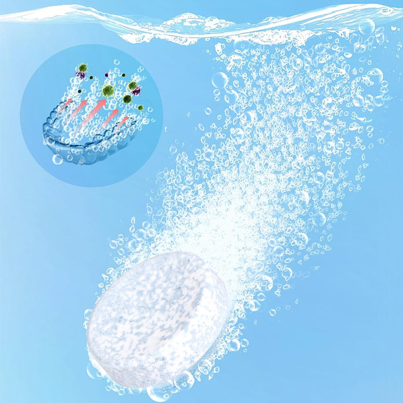 [Australia] - Retainer cleaning tablets 30 tablets Retainer fresh braces cleaning tablets retainer cleaner tablet mouth guard dentures dentures 
