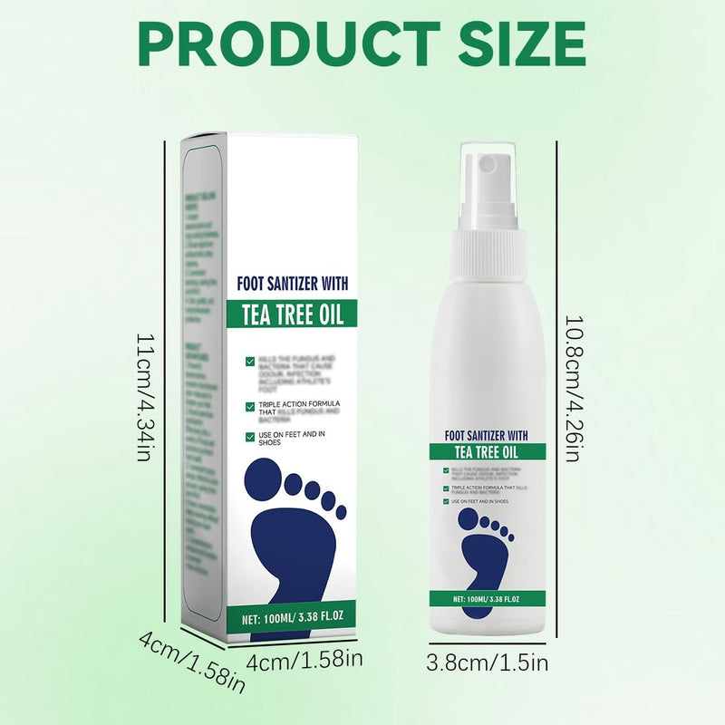 [Australia] - 2Pcs Ximonth Foot Spray with Tea Tree Oil,Tea Tree Oil Feet Spray,TeaTree OilSpray for Foot (100ml/3.38fl.oz) 