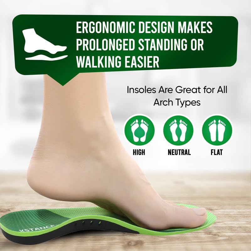 [Australia] - Insoles 2.0 for Men & Women ‚Äì Plantar Fasciitis, Heel Pain, Flat Feet & Overpronation | Heavy-Duty Arch Support for Standing All Day | Built for 200+ lbs | Men‚Äôs 8-10 / Women‚Äôs 9-11 M (8-10 Men / 9-11 Women) 