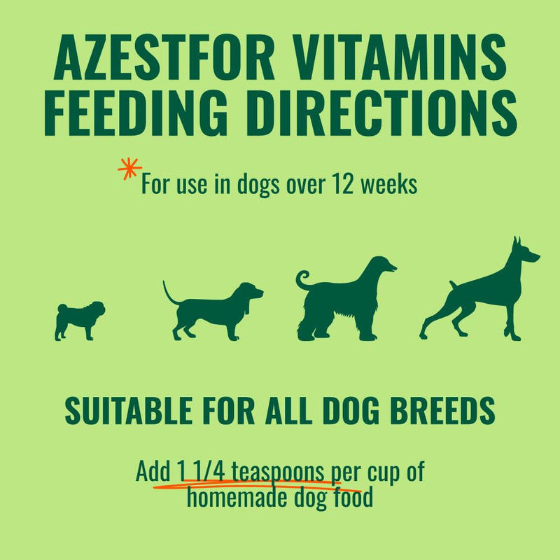 Homemade Dog Food Supplement Dog Vitamins Made in USA Add to Holistic Whole Food Diets Raw BARF All Breeds Puppy Adult 16oz Powder - PawsPlanet Australia