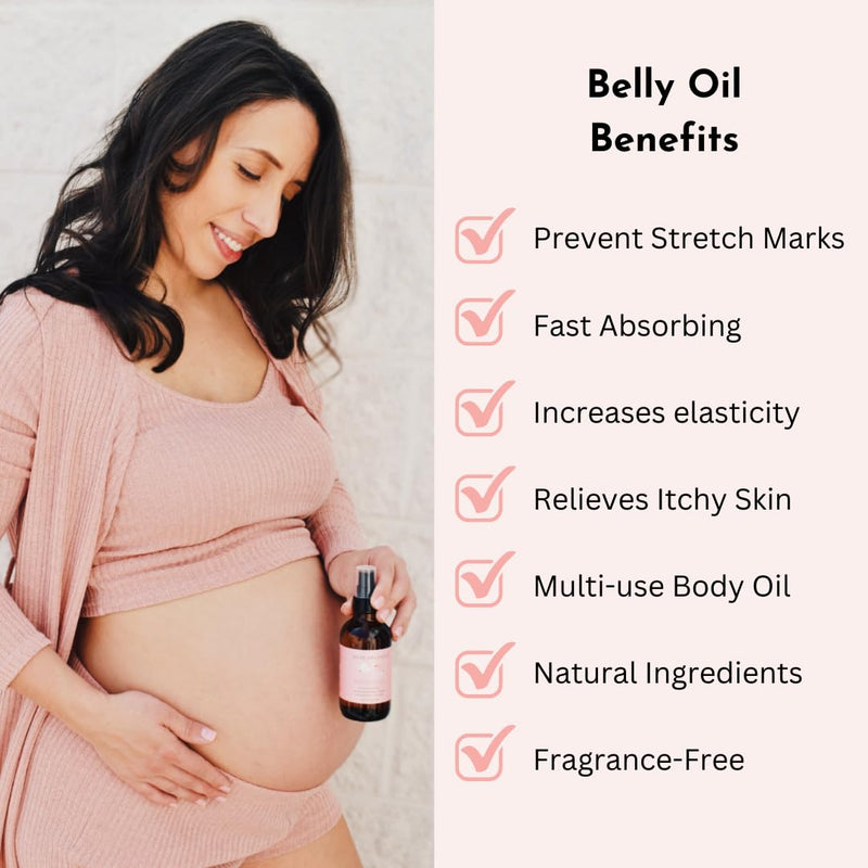 [Australia] - Belly Bundle by Irene Organics - Organic Belly Butter and Oil for Pregnancy Stretch Mark Prevention and Treatment - Award Winning Skincare For Pregnancy and Postpartum - Mother's Day Gift Set (Small) 2 piece set - Small 