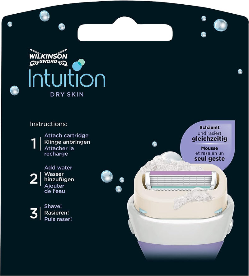 [Australia] - Wilkinson Sword Intuition Dry Skin Blades, Pack of 3 