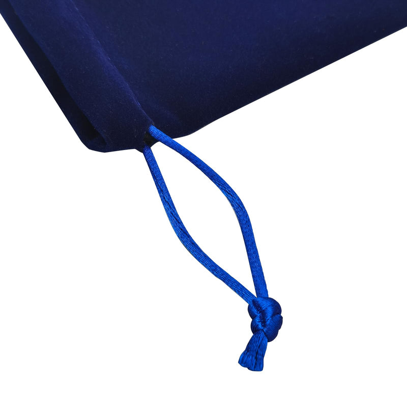 [Australia] - Blue Velvet Cremains Urn Bag for Human Ashes - For Use Inside the Urn - Size 10" X 12" (230 Cubic Inches Capacity) - Includes a Resealable PE Material Ashes Storage Bag Blue Large 