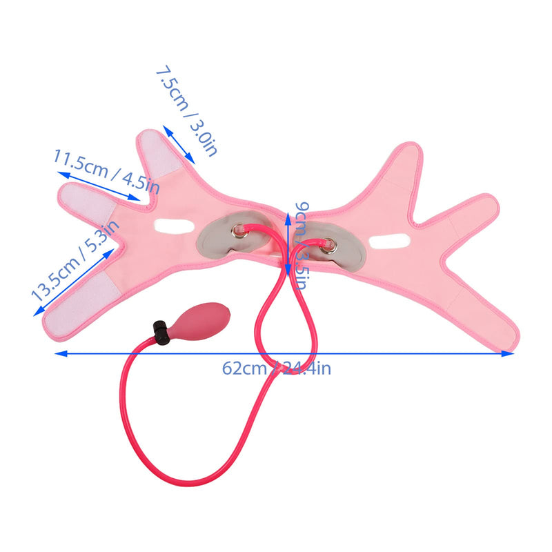 Reusable V Line Mask Facial Slimming Strap Inflatable Face Lifter Face Up Lift Belt Chin Up Mask V Face Lifting and Tightening Bandage for Women Men