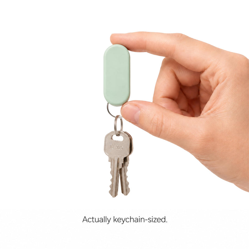 Magnetic Pill Holder Keychain for Purse, Travel Case (Mint) | Slim pill container for a purse, pocket or gym bag. Holds daily vitamins and supplements. Magnetic slide, no screw cap. Mint