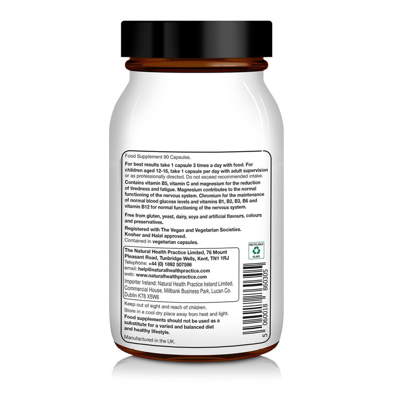 NHP Advanced Mental Wellbeing Support – A Scientifically Formulated Blend of Nutrients to Enhance Physical and Emotional Resilience During Stressful Periods - 90 Vegan Capsules