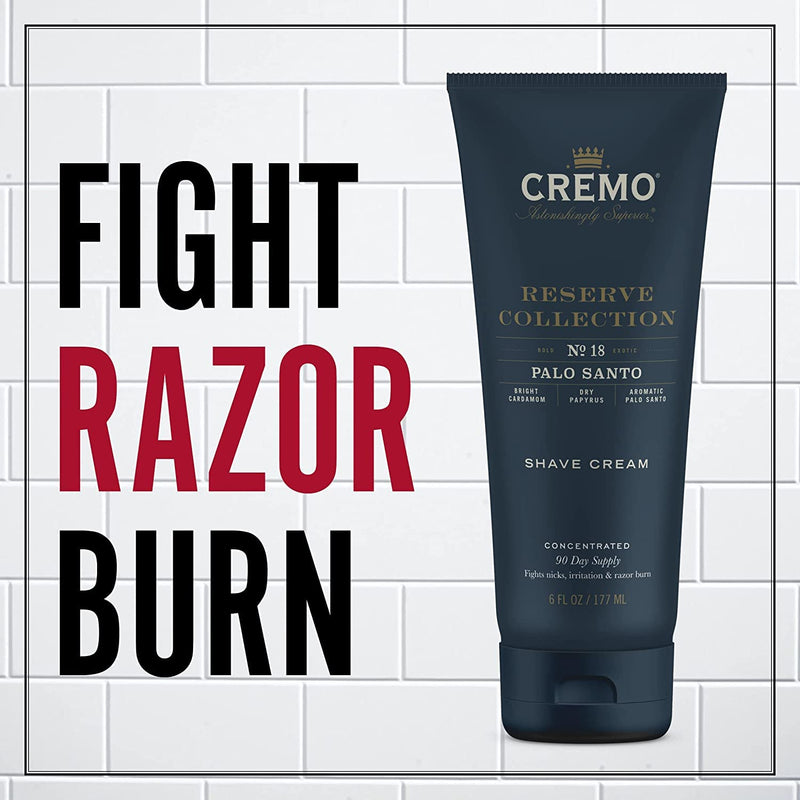 [Australia] - CREMO - Reserve Collection Palo Santo Shaving Foam For Men | Combats irritation | 177ml 