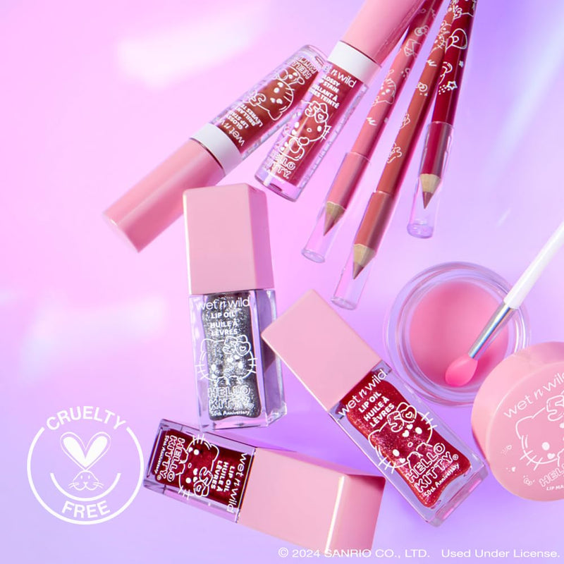 wet n wild Hello Kitty Lip Mask Spatula Duo- Nourishing Vitamin E, Murumuru Seed Butter & Shea Butter, Warm Apple Pie Lightly Scented, Cruelty-Free & Vegan