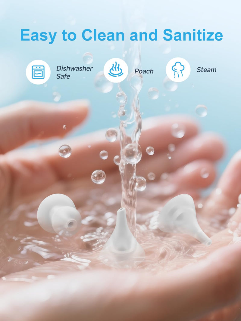 [Australia] - Nasal Aspirator Replacement Tips 6 Pcs, Food-Grade Silicone, Ultra-Soft Baby Nose Sucker Replacement Parts Compatible with GROWNSY, Watolt, LittleTora, HEYVALUE, Cocobela, X-Bosak 