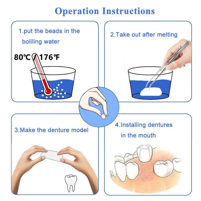 [Australia] - Tooth Repair Kit-Thermal Beads for Filling Fix The Missing and Broken Tooth or Adhesive The Denture Fake Teeth 