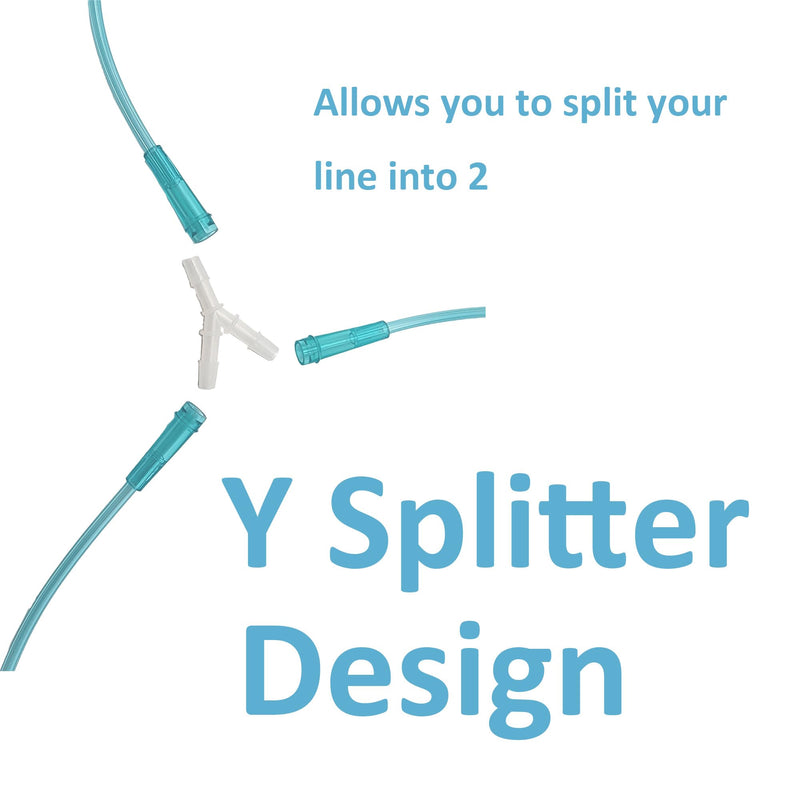 [Australia] - CINOCA-5PCS Per Pack -Oxygen Tubing Connectors Y Splitter - Oxygen tube connectors, Compatible with Most Standard Oxygen Tubing - Ideal for Home Oxygen Therapy 