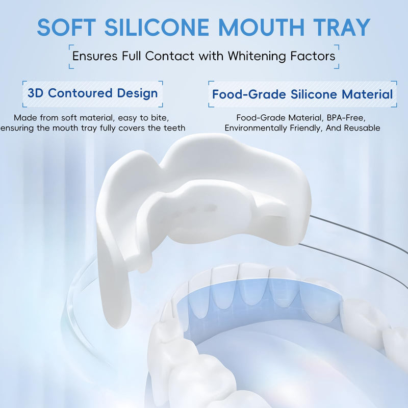 [Australia] - Teeth Whitening Gel- 60ml (2x30ml) Formulated for Sensitive Teeth | Plus Food-Grade Silicone Mouth Tray | Dentist Developed 0.68 Fl Oz (Pack of 3) 