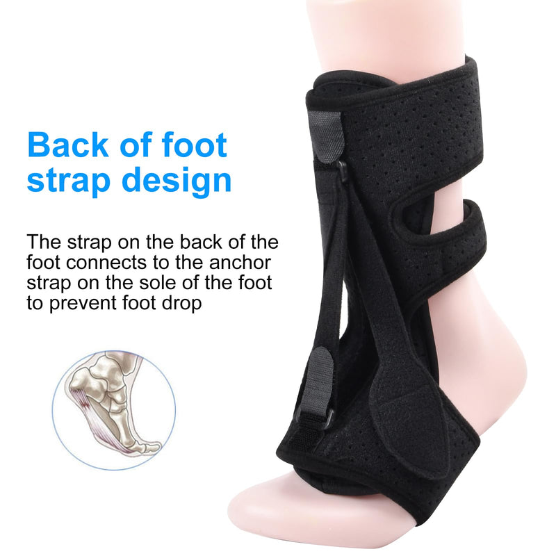 [Australia] - Fasciitis Night Splint, Plantar Fasciitis Night Splint Foot Splint, Plantar Fasciitis Orthosis, Ankle Splint with Adjustable Straps, Orthosis Splint Relief Achilles Tendonitis, Foot Drop, Black 