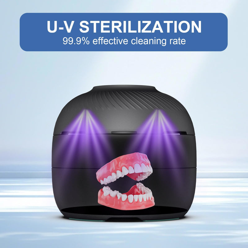[Australia] - All-in-One Denture & Retainer Case with Soaking, Freshening, Sanitization and Storage Functions ‚Äì Complete Clean Care Solution for Dentures, Mouth Guards, Night Guards and Retainers 
