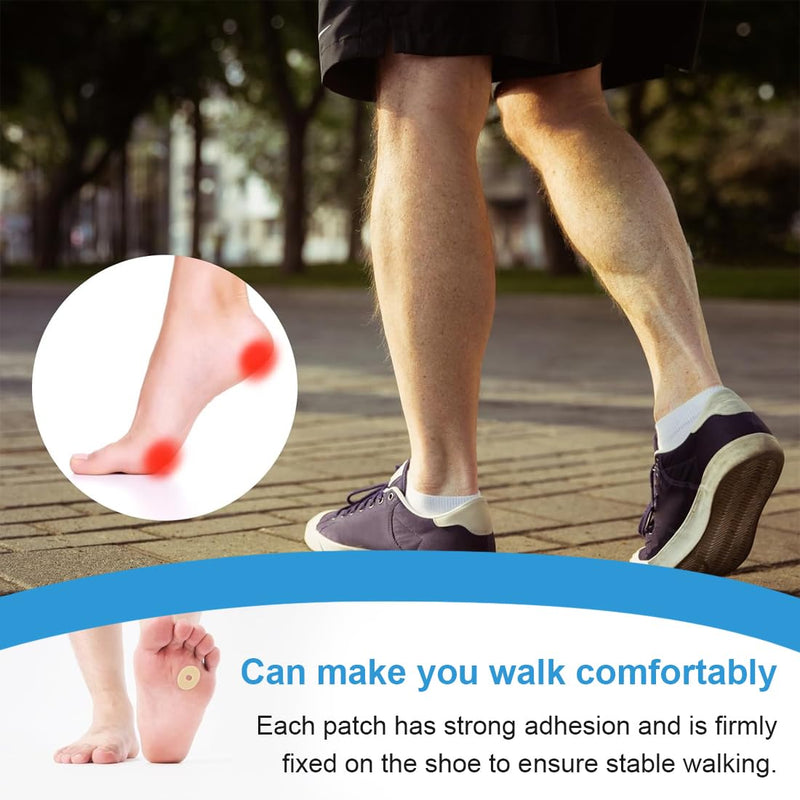 [Australia] - WMUVAZA Corn Plasters, 120 Pieces Soft Latex Foam Self-Adhesive Callus Pads, Friction Protection, Reduces Foot and Heel Pain, Soft Latex Foam Foam Callus Cushion 