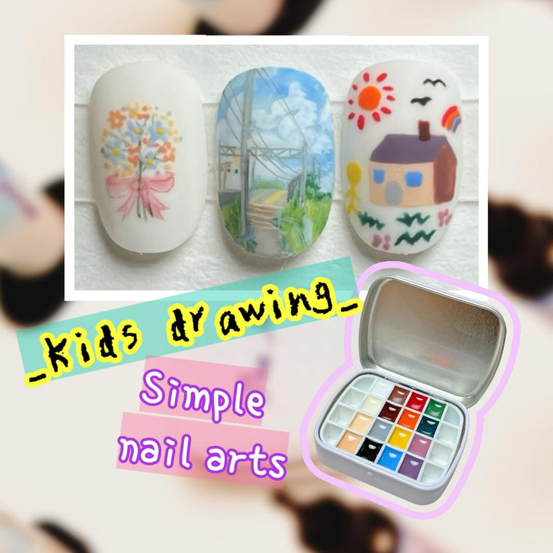[Australia] - 16 colours Narina The Artist Palette x MPA with mixing pad, 2 mini palettes, 24 grids for Nail Art, Solid colour 5g each High Pigment & Coverage. 