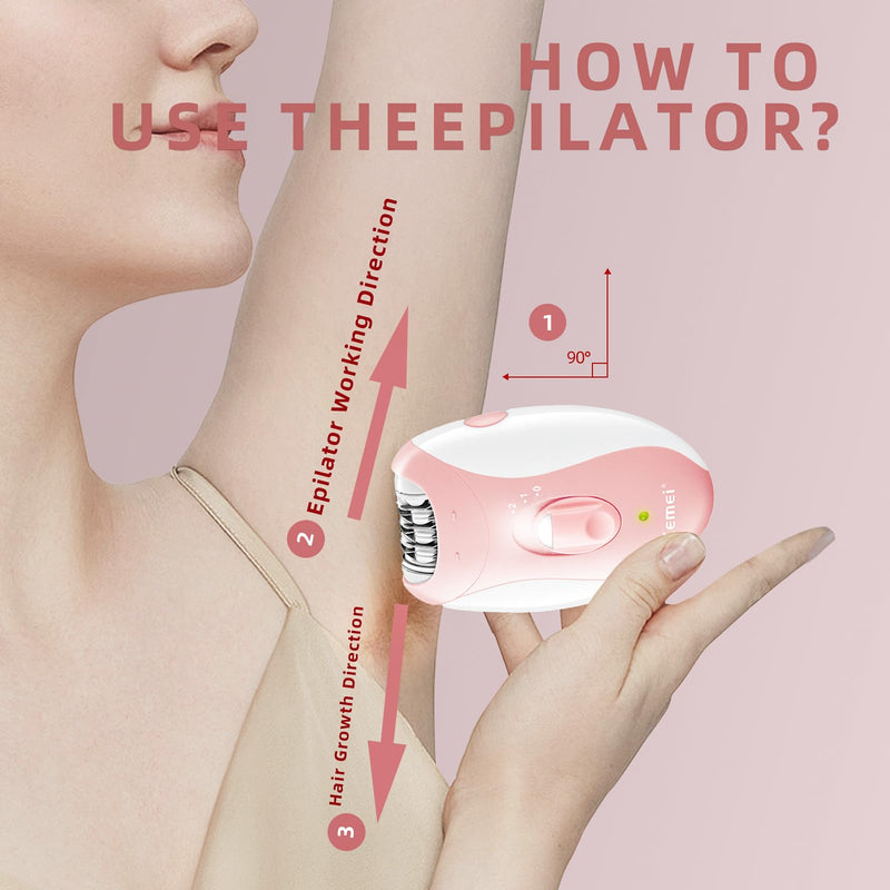 [Australia] - Epilator for Women, Epilators Hair Removal for Women Face with 2 Speeds, Glabrouse Skin Epilator Hair Removal Device, Face Trimmer for Face Legs Arms Armpit Bikini 