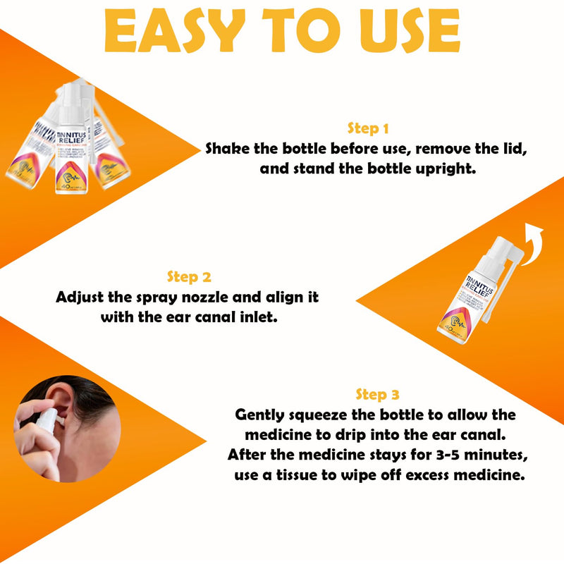[Australia] - Tinnitus Relief Spray - 40ml, Natural Herbal Relief for Ringing Ears, Effective Treatment for Tinnitus to Reduce Ear Noise & Improve Hearing 1.35 Fl Oz (Pack of 1) 