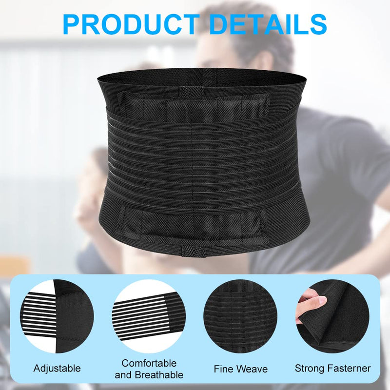 [Australia] - ACWOO back bandage, back support belt for men and women, breathable back strap, back support for sports, back bandage relieves back, anti-sweat lumbar belt, back support belt (M) M 