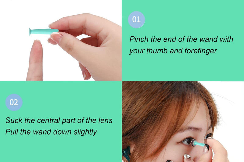[Australia] - MUDOR Hard Contact Lens Remover, 3 Pieces Scleral and RGP Lens Remover Tool, Eye Contact Remover Plunger 
