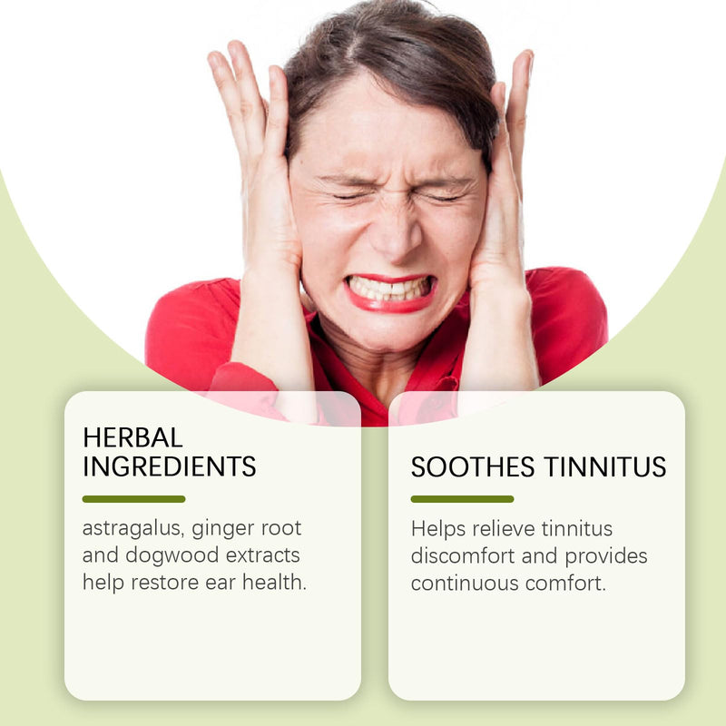 [Australia] - Tinnitus Relief for Ringing Ears - Ear Drops to Reduce Noise, Soothe Clogged Ears and Promote Clear Hearing, Plant-Based FormulaÔºà60ML/2FL.OZÔºâ 