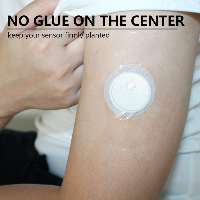 [Australia] - Sensor Covers for Libre 3, Waterproof-50 Pack Adhesive Patches,Transparent CGM Overpatch Tape Lasting to 14 Days-without Hole-HECHUAN 50 Count (Pack of 1) 